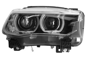 Far fata Dreapta (bi-xenon, D1S/LED/W21/WY21W, automat, cu motor, culoare insert: negru) potrivit BMW X5 (F15, F85), X6 (F16, F86)