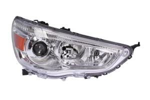Far fata Dreapta (H11/HB3, electric, fara motoras, culoare insert: cromat, culoare semnalizator: galben) potrivit MITSUBISHI ASX - Img 1