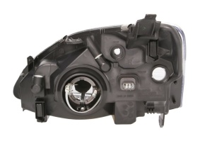 Far fata Dreapta (H4, electric, cu motor, culoare insert: cromat, culoare semnalizator: transparent) potrivit HONDA CIVIC VII -12.03 - Img 2