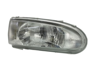 Far fata Dreapta (H4, manual, mecanic, fara motoras, culoare insert: cromat) potrivit MITSUBISHI COLT IV
