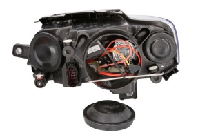 Far fata Dreapta (H7/H7, electric, cu motor, culoare insert: cromat/negru) potrivit VW PASSAT B6 - Img 2