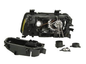 Far fata Dreapta (H7/H7, electric, fara motoras, culoare insert: cromat) potrivit AUDI A4 B5 - Img 3
