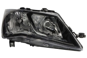 Far fata Dreapta (H7/P21W/PY21W, electric, cu motor, culoare insert: negru) potrivit SEAT LEON, LEON SC, LEON ST, LEON ST/KOMBI - Img 1