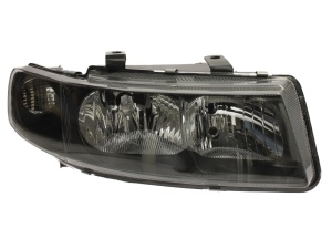 Far fata Dreapta (halogen, H1/H7, electric, fara motoras, culoare insert: negru) potrivit SEAT LEON, TOLEDO II - Img 1