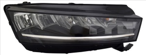 Far fata dreapta potrivit Skoda OCTAVIA IV dupa 2019 - LED, electric, cu motor, fara controler LED - Img 2
