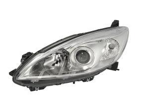 Far fata Stanga (H11/HB3, electric, fara motoras, culoare insert: cromat, culoare semnalizator: transparent) potrivit MAZDA 5