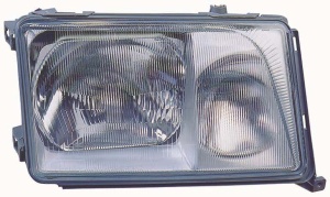 Far fata Stanga (H3/H4, electric, fara motoras, culoare insert: gri) potrivit MERCEDES 124 (A124), 124 (C124), 124 T-MODEL (S124), 124 (W124), E (A124), E (C124) 09.92-03.98 - Img 1