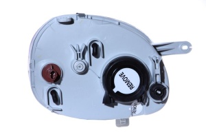 Far fata Stanga (H4, electric, fara motoras, culoare insert: argintiu, culoare semnalizator: transparent) potrivit HYUNDAI ATOS 1998-2000 - Img 2