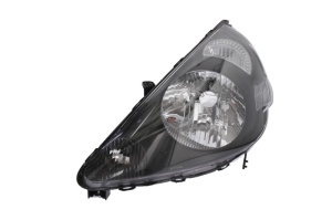 Far fata Stanga (H4/W5W/WY21W, electric, fara motoras, culoare insert: negru, culoare semnalizator: alb) potrivit HONDA JAZZ II -07.08 - Img 1