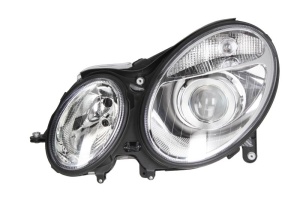 Far fata Stanga (H7, electric, cu motor, culoare insert: cromat, culoare semnalizator: transparent) potrivit MERCEDES E T-MODEL (S211), E (VF211), E (W211) - Img 1
