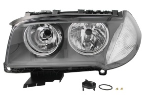 Far fata Stanga (H7/H7, electric, cu motor, culoare insert: negru, culoare semnalizator: transparent) potrivit BMW X3 (E83) 08.06-11.12 - Img 1