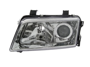 Far fata Stanga (H7/H7, electric, fara motoras, culoare insert: cromat) potrivit AUDI A4 B5 - Img 2