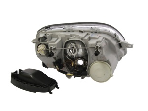 Far fata Stanga (H7/W5W, electric, fara motoras, culoare insert: argintiu, culoare semnalizator: alb) potrivit MERCEDES SLK (R170) - Img 2