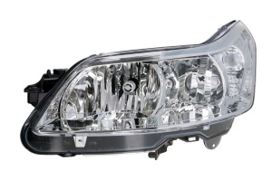 Far fata Stanga (halogen, H1/H7, electric, cu motor, culoare insert: cromat, culoare semnalizator: transparent) potrivit CITROEN C4, C4 I -07.11 - Img 1