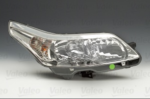 Far fata Stanga (halogen, H1/H7, electric, cu motor, culoare insert: cromat, culoare semnalizator: transparent) potrivit CITROEN C4, C4 I -07.11 - Img 3