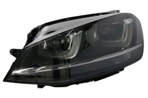 Far Stanga (bi-xenon, D3S/H7, electric, cu motor, culoare insertie: negru, culoare semnalizator: transparent) potrivit VW GOLF ALLTRACK VII, GOLF SPORTSVAN VII, GOLF VII - Img 1
