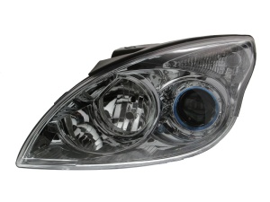Far Stanga (H1/H7, electric, fara motoras, culoare insert: cromat, culoare semnalizator: transparent) potrivit HYUNDAI I30; INFINITI I30