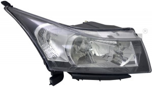 Far Stanga (H4, electric, cu motor, culoare insertie: cromat/negru) potrivit CHEVROLET CRUZE - Img 3