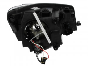 Far stanga (H4, electric, cu motoras, fundal negru) VW CADDY 2010-2015 - Img 4