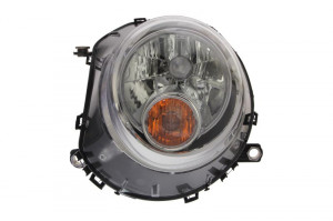 Far Stanga (halogen, H4/P21W, electric, cu motor, culoare insertie: cromat, culoare semnalizator: alb) potrivit MINI (R56), (R57), CLUBMAN (R55), CLUBVAN (R55) - Img 1