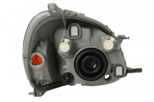 Far Stanga (halogen, H4/PY21W, electric, fara motoras, culoare insertie: gri, culoare semnalizator: alb) potrivit TOYOTA YARIS - Img 2