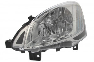 Far Stanga (halogen, H4/W5W, electric, cu motor, culoare semnalizator: transparent) potrivit CITROEN BERLINGO, BERLINGO MULTISPACE, BERLINGO/MINIVAN; PEUGEOT PARTNER, PARTNER TEPEE - Img 1