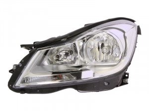 Far Stanga (halogen, H7/H7/W5W, electric, cu motor, bec) potrivit MERCEDES C (C204), C T-MODEL (S204), C (W204) 03.11-12.13 - Img 1