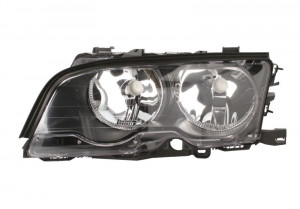 Far stanga potrivit BMW Seria 3 (E46) - (H7, reglaj electric, cu motoras, fundal albastru)