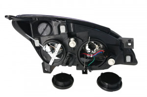 Far stanga potrivit CITROEN C5 I - (H4/H7, manual, fundal cromat) - Img 2