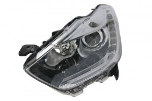Far stanga potrivit CITROEN DS5 2011-2015 - (H1/H7/LED, reglaj electric cu lumini de zi, fundal cromat)