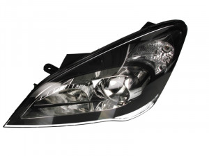 Far stanga potrivit KIA CEE'D, CEE'D SW - (H1/H7, reglaj electric, fundal negru)