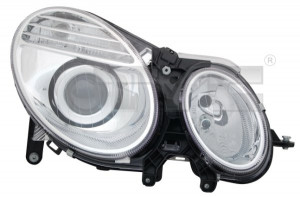 Far stanga potrivit MERCEDES Clasa E T-MODEL (S211), E (W211) - (H7, reglaj electric, cu motoras, fundal argintiu)
