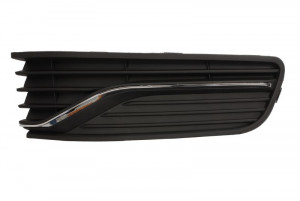 Grila bara fata Dreapta plastic, crom/negru/negru lucios potrivit VW POLO, POLO V 06.09- 05.14-09.17 - Img 1
