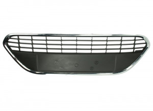 Grila bara fata potrivit FORD FOCUS 2008-2012 - mijloc, set, negru/crom