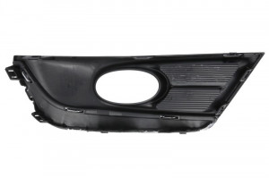 Grila bara fata stanga cu dunga crom, cu locas lampa ceata, plastic, negru potrivit HONDA CR-V V 12.16-06.23 - Img 2