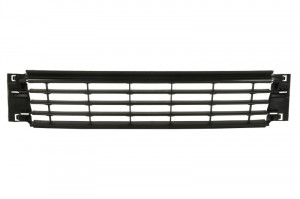 Grila bara Mijloc, plastic, negru potrivit VW POLO, POLO V dupa 2009 dupa 2014