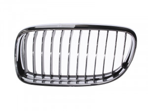 Grila fata Stanga cadru cromat; trepte de negru/crom potrivit BMW 3 E90, 3 E91 1.6-4.4 2004-2012 2008-2012