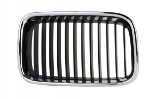 Grila radiator Dreapta potrivit BMW 3 (E36) 1.6-3.2 1990-2000 - (crom/negru)
