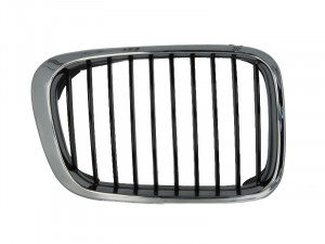 Grila radiator Dreapta potrivit BMW 3 (E46) 1.6-3.2 1997-2007 pana in 2001 - (pentru caroserie break; salon, crom/negru)