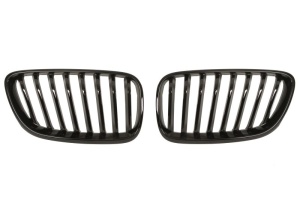 Grila radiator Dreapta/Stanga Fata potrivit BMW 2 (F22, F87), 2 (F23) 1.5-3.0 2012-2021 2013-2016 - (set, negru lucios/negru-mat)
