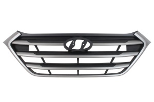 Grila radiator potrivit HYUNDAI TUCSON TL 2015-2018 - (SE/SPORT, negru/argintiu)