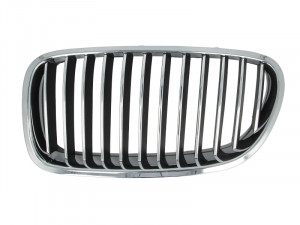 Grila radiator Stanga potrivit BMW 5 (F10), 5 (F11) 2.0-4.4 2009-2017 - (crom/negru)