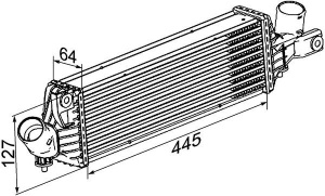 Intercooler potrivit NISSAN ALMERA II, ALMERA TINO, PRIMERA 1.9D/2.2D 03.00- - Img 2
