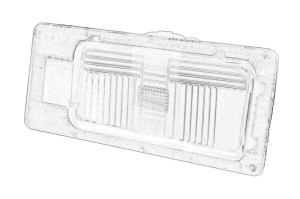 Lampa numar inmatriculare Stanga potrivit KIA CEE'D 09.12-07.18 - Img 1