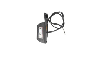 Lumina clarificare dreapta, rosu/alb, LED, inaltime 130mm; latime 43,1mm; adancime 44,5mm, în relief, lungime cablu 500mm, cu cuier, 12/24V - Img 2