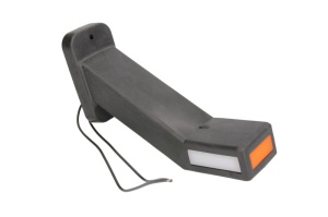 Lumina delimitare dreapta, portocaliu/rosu/alb, LED lungime cablu 240mm, pe brațul lung, 12/24V (tip: neon) - Img 3