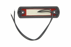 Lumina delimitare stanga/dreapta, rosu, LED, inaltime 31mm; latime 110mm; adancime 13mm lungime cablu 220mm, 12/24V (tip: neon) - Img 2