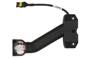 Lumina delimitare stanga, forma: oval, portocaliu/rosu/alb lungime cablu 350mm, pe brațul lung, 12/24V (conector: SUPERSEAL 2PIN)