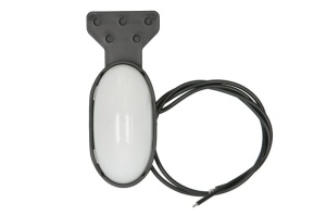 Lumini clarificare stanga/dreapta, forma: oval, alb, LED, inaltime 75mm; latime 39,5mm; adancime 31mm, în relief, lungime cablu 380mm, cu cuier, 12/24V (tip: neon, IP6K9K) - Img 1