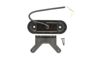 Lumini clarificare stanga/dreapta, portocaliu, LED, inaltime 41mm; latime 115mm; adancime 20mm, în relief, lungime cablu 220mm, cu cuier, 12/24V (cu functie de semnalizator lateral) - Img 2